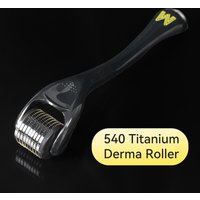 Dr. Pen Gold Derma Roller with 540 Titanium Microneedles for Face and Body Beard Roller for Hair & Beard