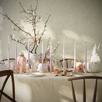 LED-Kerzenlicht Mit Lack im Set – Lavendel – 8 Stück 38 cm Kerzenlicht