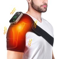 Eletric Heating Shoulder Massage Instrument Vibrator 3-Level Thermal Knee Pad Joint Brace 3 in 1 for Elbow Leg Muscle