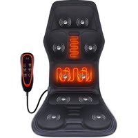Electric Heating Waist Massager Shoulder Vibration Cushion Mat for Chair Sofa Car Office Home Back Massage Pad
