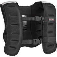 SPORTNOW Gewichtsweste 8 kg – atmungsaktive Neopren-Weste, verstellbare Gurte & Reflektoren, Eisensand, Schwarz   Aosom