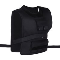 HOMCOM Gewichtsweste 20 kg verstellbare Trainingsweste für Krafttraining und Fitness, Oxford Material, Schwarz 36 x 52 cm   Aosom.de