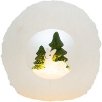 Schneekugel mit Dekoration, 12 x 12 cm