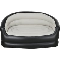 Outsunny Aufblasbares Sofa 2 Personen Couch mit weichem Plüsch für Indoor & Outdoor, Hellgrau, 125x100x87cm, bequem & vielseitig   Aosom.de