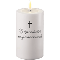 LED-Grablichter (Eine Kerze ist erloschen, ein Stern ist entzündet)