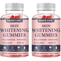Shape Life Skin Whitening Gummies Glutathione Collagen Biotin Vitamin C Dietary Suppletment Gummy