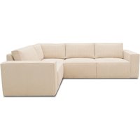 Ecksofa 101 017, Sofa, L-Form, Cord-Sofa, Couch, Polsterecke, Eckcouch, 277 x 197 x 84 cm (BxTxH)   Aosom