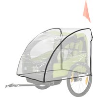 HOMCOM Regenschutz für Fahrradanhänger, Regenverdeck für Handwagen & Kinderanhänger, transparente Regenschutzhülle mit Klettverschluss   Aosom.de