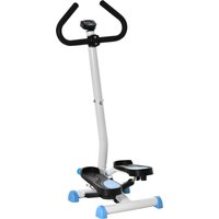 HOMCOM Stepper Fitness Swing Stepper mit LCD-Display & Handgriff, Hometrainer bis 100 kg, Stahl ABS, Blau, 55 x 44 x 108 cm   Aosom.de