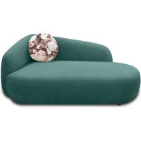 Recamiere 700013, Liege, oval, Füße mit Filzgleitern, Sofa, 183 x 105 x 75 (BxTxH), petrol   Aosom