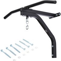 HOMCOM Boxsackhalterung, bis 130 kg, Wandhalterung, Boxsack, Sandsack, Halterung, Aufhängen Ständer, Stahl, Schwarz, 93 x 47 x 51 cm  Aosom