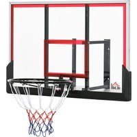 HOMCOM Wandmontierter Basketballkorb mit speziellem Korb - 102 x 76 x 110 cm - Innen- und Außenbereich   Aosom