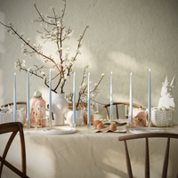 LED-Kerzenlicht Mit Lack-Set – Eisblau – 8 Stück 38 cm Kerzenlicht Mit Lack