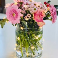 Led Blüten leichte Kette 2m