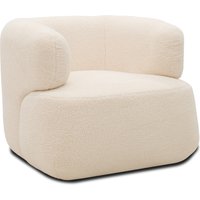 Sessel 800 012, Armsessel, Teddy-Stoff, 90 x 86 x 71 cm (BxTxH), creme   Aosom