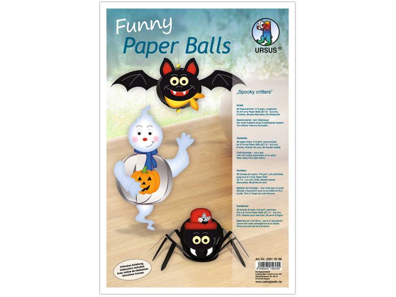 URSUS Funny Paper Balls »Spooky Critters«