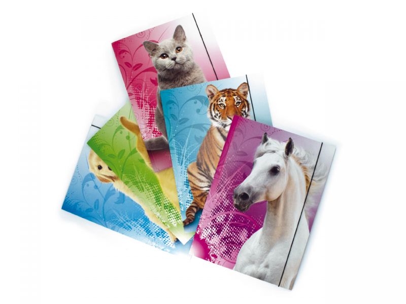 URSUS Sammelmappen »Tiere«, DIN A3, 5er-Set