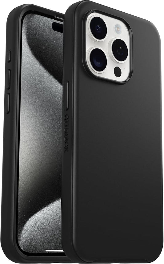 OtterBox Symmetry Hülle für iPhone 15 Pro schwarz Pro Pack