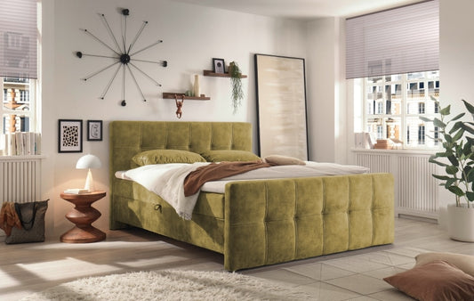 ED Exciting Design Boxbett Valetta 6 - Luxus-Mikrofaser, Tonnentaschenfederkern, HR-30 Topper, Bettkasten - H2 Härtegrad (bis 120 kg)  in verschiedenen Farben erhältlich