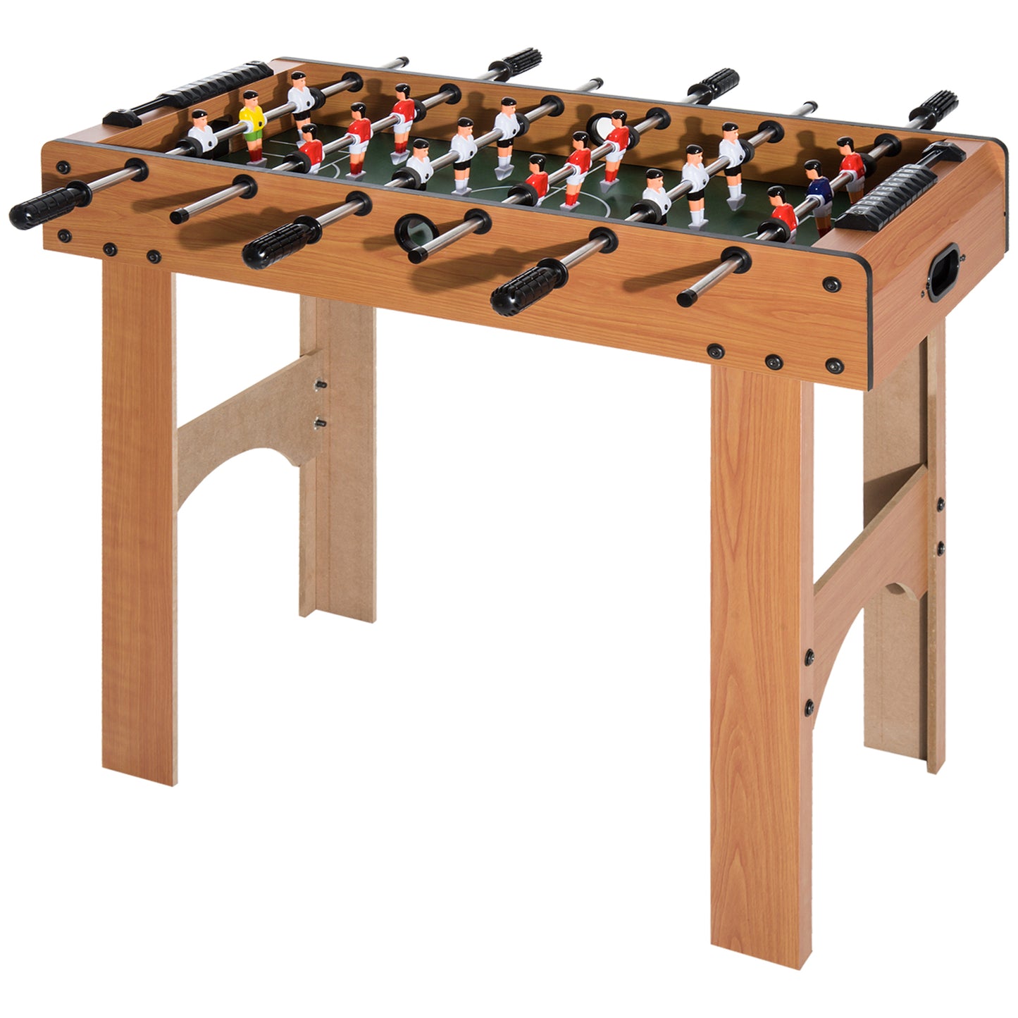 HOMCOM Professioneller Tischkicker für Kinder und Erwachsene mit Stangen aus MDF-Holz 92x46x78cm   Aosom