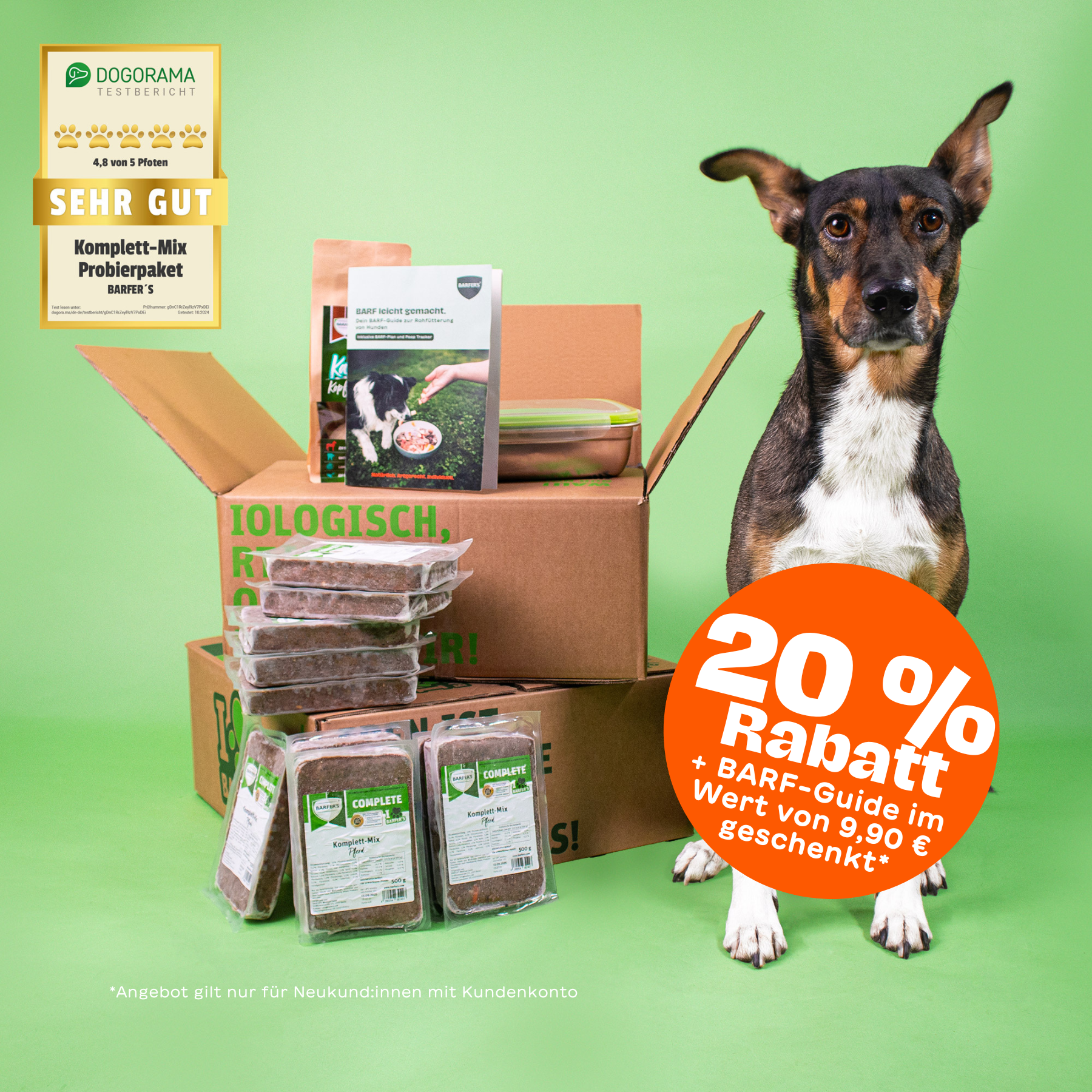 BARFER'S COMPLETE  - BARFER’S Probierpaket Pferd für Hunde