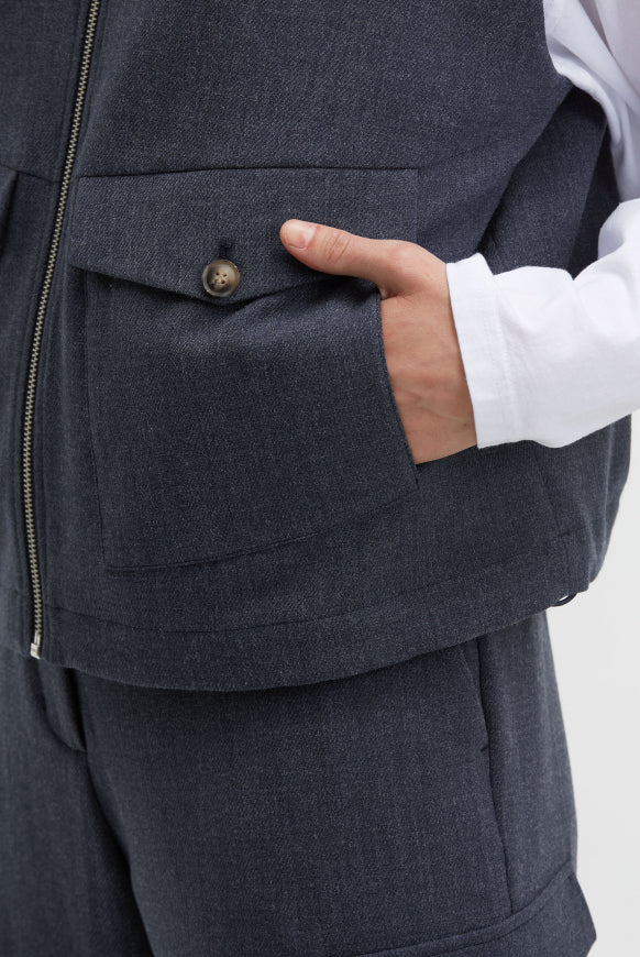 SENSES.THE LABEL Weste OL:SEN aus Melange