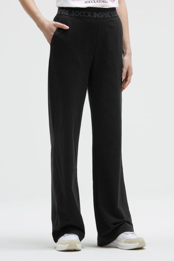 SOCCX Wide Leg Sweatpants