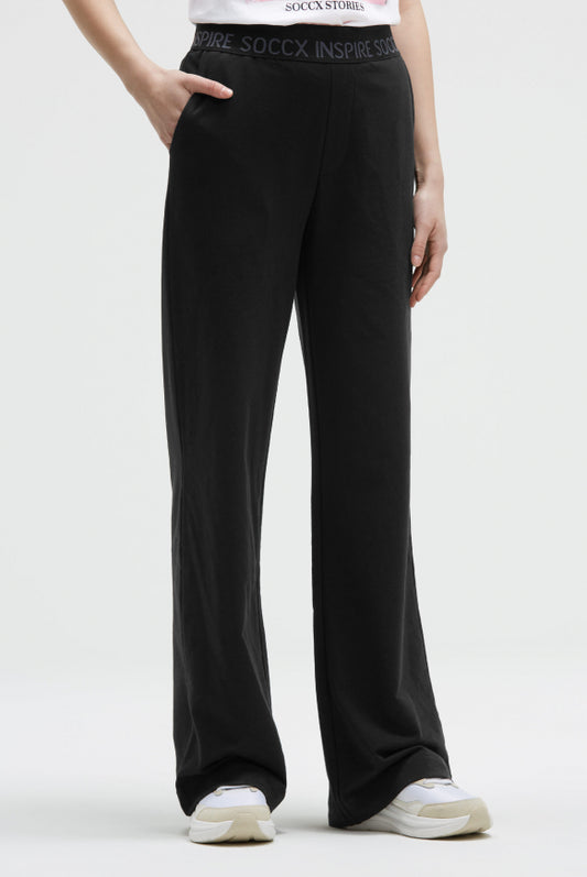 SOCCX Wide Leg Sweatpants