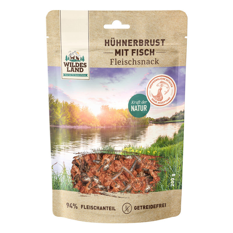 Wildes Land Hühnerbrust mit Fisch