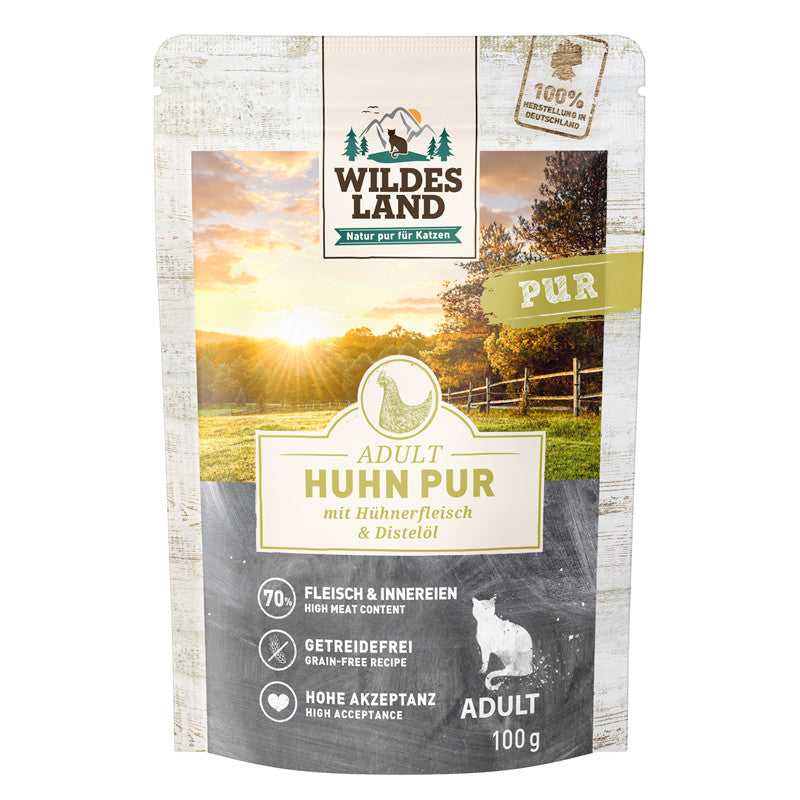 Wildes Land Huhn PUR mit Distelöl