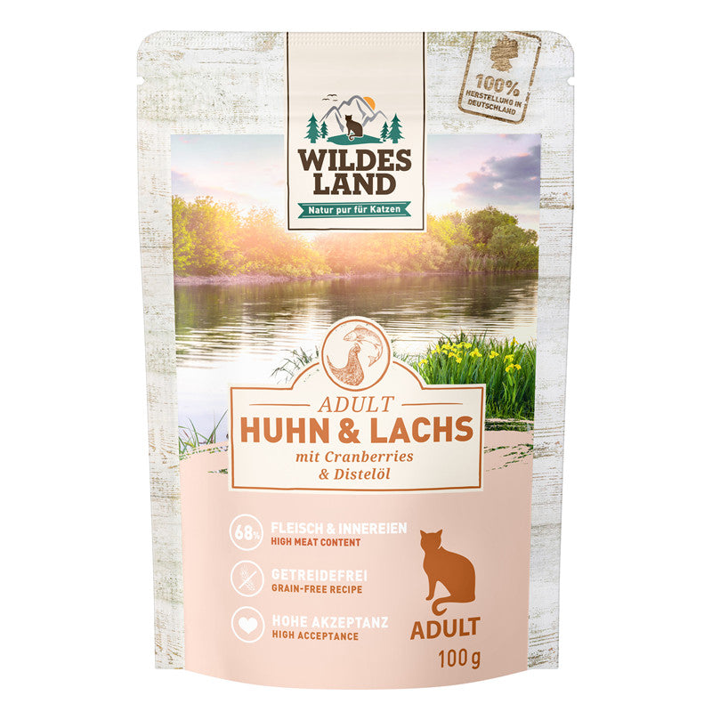 Wildes Land Huhn und Lachs mit Cranberries