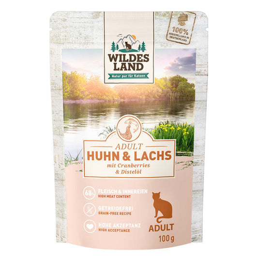 Wildes Land Huhn und Lachs mit Cranberries