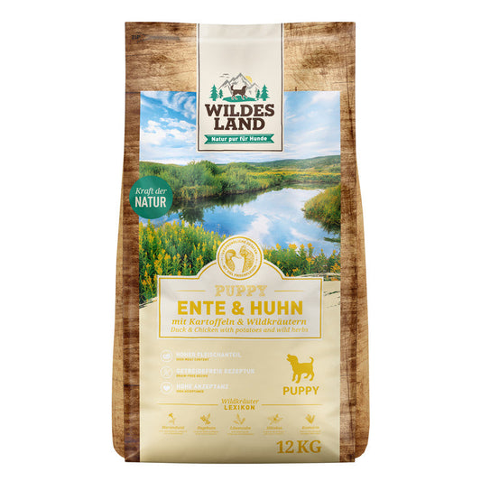 Wildes Land Puppy Ente & Huhn mit Kartoffeln