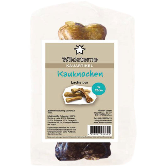 Wildsterne Kauknochen Lachs pur