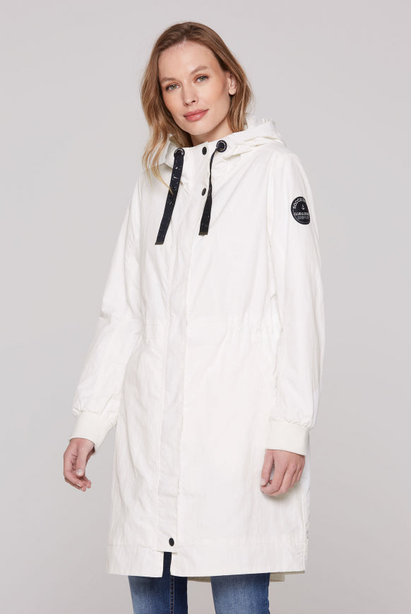 SOCCX Windparka mit Kapuze und Logo-Details