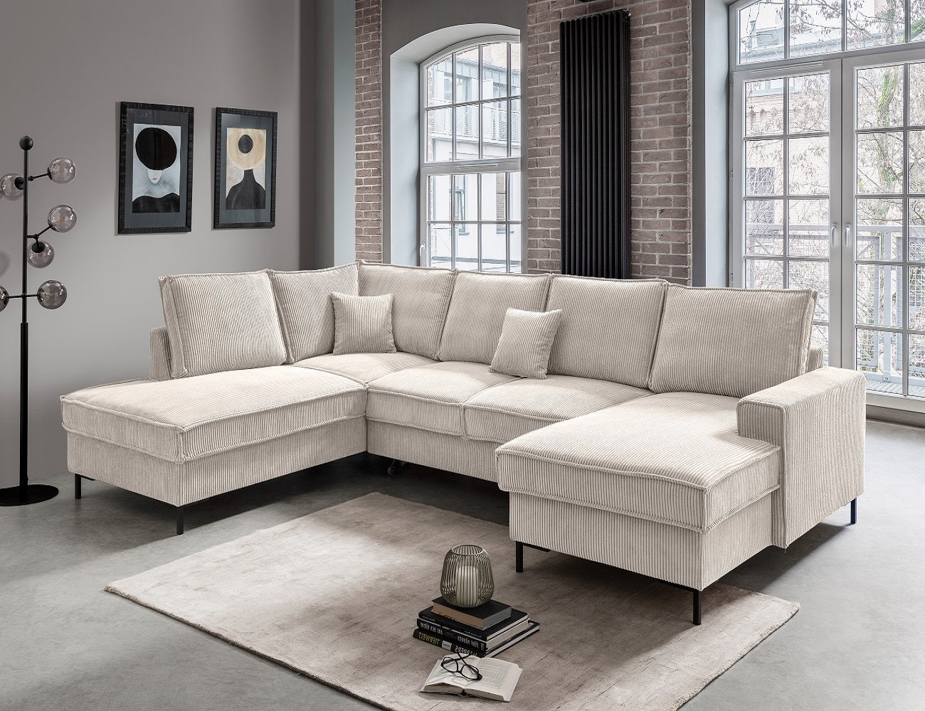 Wohnlandschaft Rom - mit Schlaffunktion und Bettkasten