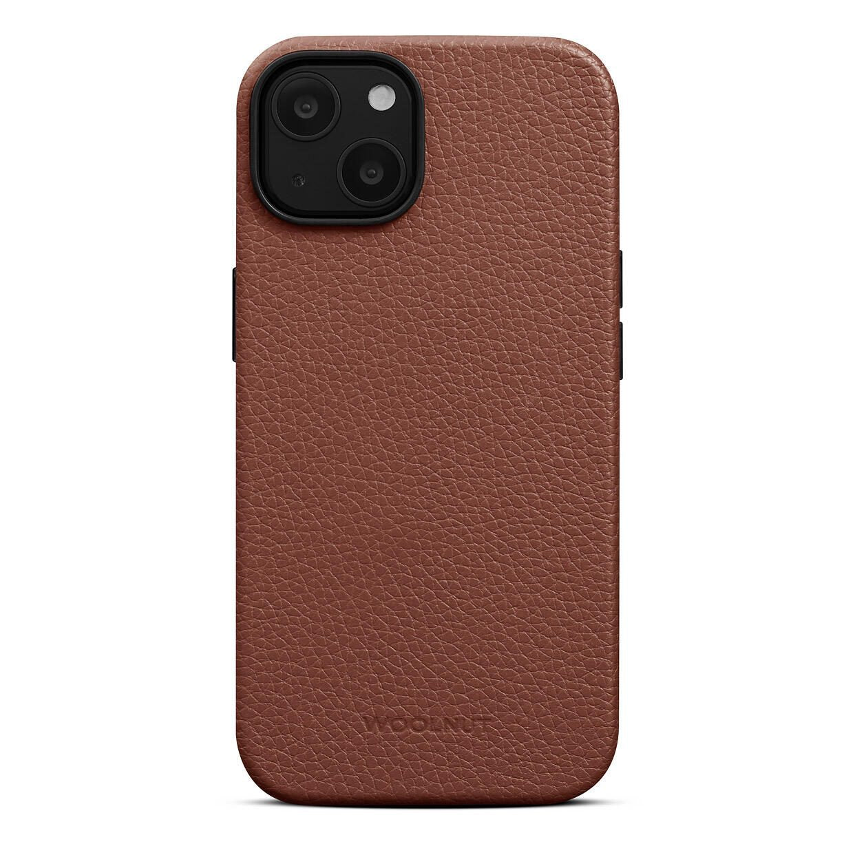 Woolnut Ledercase für iPhone 14, cognac