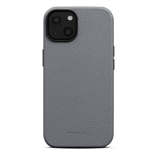 Woolnut Ledercase für iPhone 14, grau