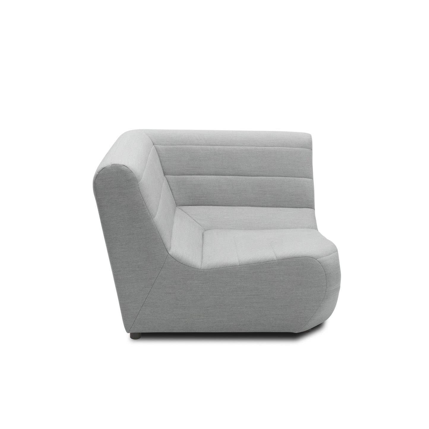 Outdoor Sofa 300 002 Polsterecke, Gartenmöbel, Eckmöbel, Sofa, silber, 106 x 106 x 80 cm   Aosom