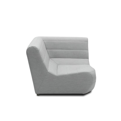 Outdoor Sofa 300 002 Polsterecke, Gartenmöbel, Eckmöbel, Sofa, silber, 106 x 106 x 80 cm   Aosom