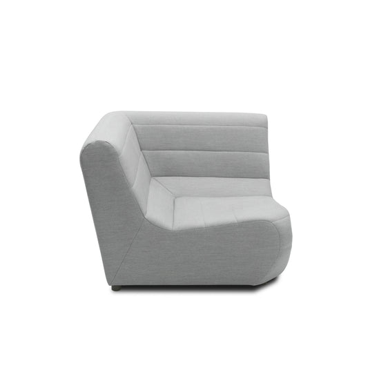 Outdoor Sofa 300 002 Polsterecke, Gartenmöbel, Eckmöbel, Sofa, silber, 106 x 106 x 80 cm   Aosom