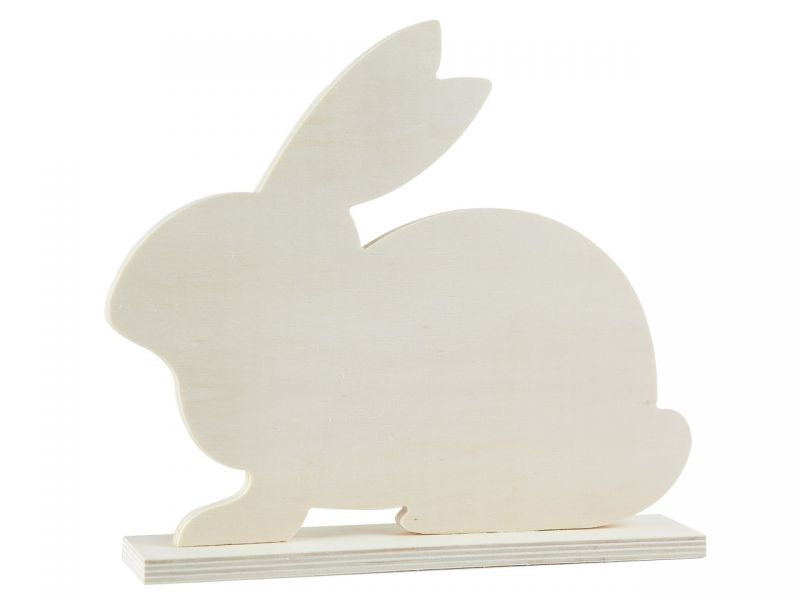 Spielheld XL Holzdeko »Hase«, natur, 21,5 cm hoch