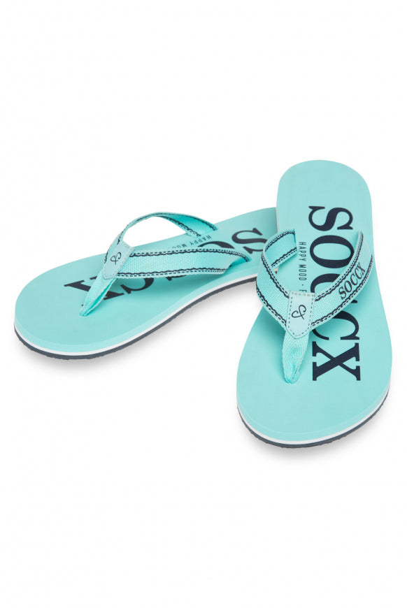 SOCCX Zehentrenner Beach Sandale mit Logo Design